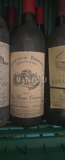 Burdeos Côtes-de-bourg Jean Pierre Girardeau Crève Coeur 1983