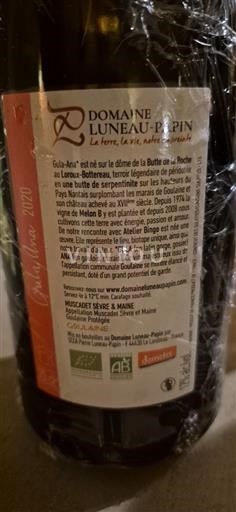 Loiredalen Muscadet-Sèvre-et-Maine Luneau-Papin Gula-Ana 2020