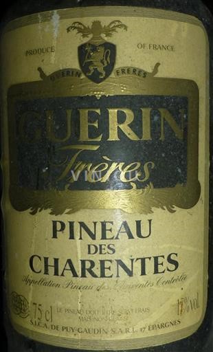 Poitou-Charentes Pineau des Charentes Pineau Des Charentes Guérin Ei vuosikertaa