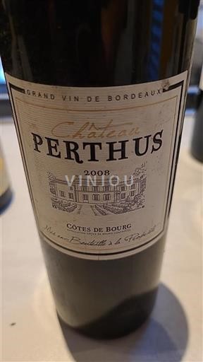 Bordéus Côtes-de-bourg Château Perthus 2008