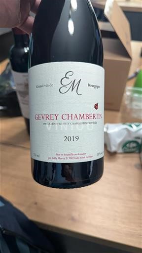 Burgundi Gevrey-Chambertin Eddy Morey 2019