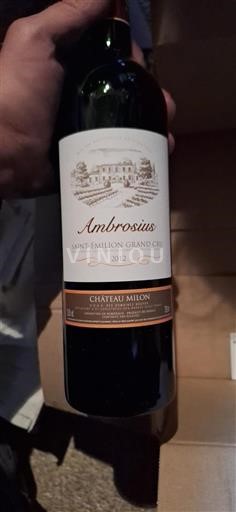Bordeaux Saint-Émilion Grand Cru Château Milon Ambrosius 2012