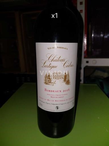 Bordeaux Château Lartigue Cèdres 2016