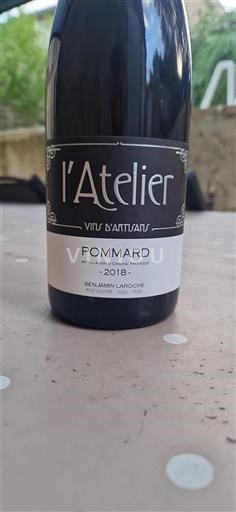 Borgonha Pommard Benjamin Laroche l'Atelier 2018