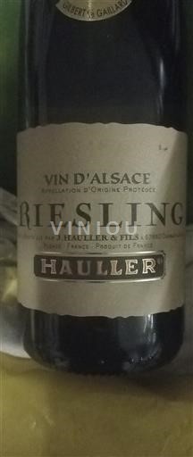 Alsace Riesling Grand Cru J. Hauller & Fils 2022