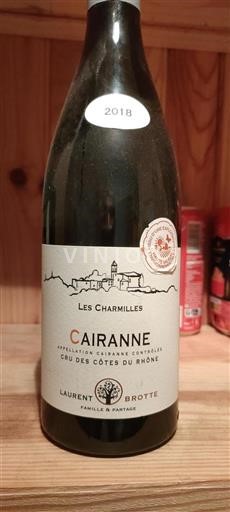 Rhônetal Cairanne Laurent Brotte Les Charmilles 2018