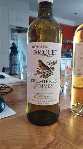 Tây Nam Côtes de Gascogne Domaine Tariquet Premières Grives 2019