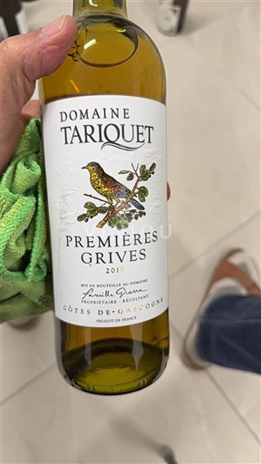 Sudoeste Côtes de Gascogne Domaine Tariquet Premières Grives 2019