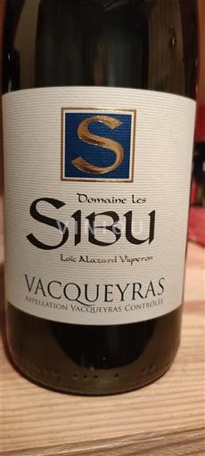 Rhônen laakso Vacqueyras Domaine Les Sibu 2023