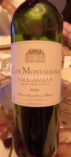 Sydväst Pécharmant Clos Montalbanie 2020