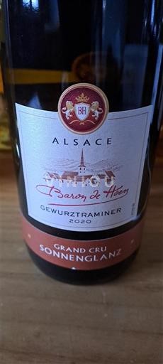 Alsace Grand Cru Baron de Hoen 2020