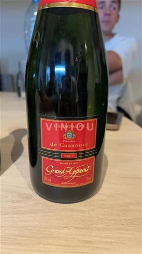 Champanhe Charles de Cazanove Grand Apparat Não Sazonado