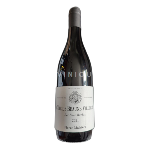 Vin Rouge sec Les Bons Ruchets Pierre Maizière 2021 France Bourgogne Côte de beaune villages AOC