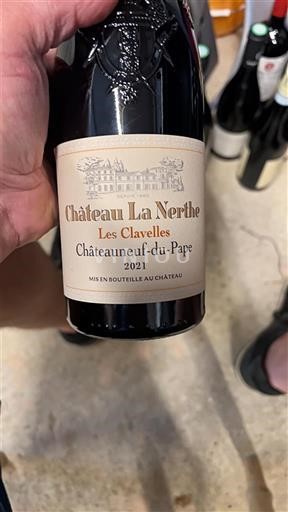 Vallée du Rhône Châteauneuf-du-pape Château La Nerthe Les Clavelles 2021