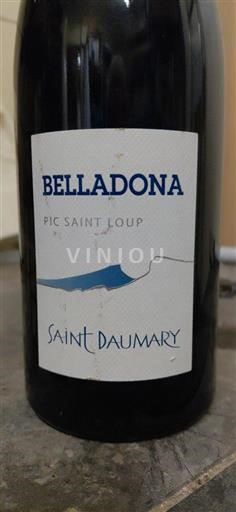 Languedoc Pic-saint-loup Saint Daumary Belladona Icke årgångsbetecknad
