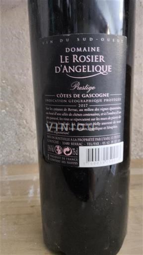 Southwest Côtes de Gascogne Domaine Le Rosier Angélique Prestige 2017
