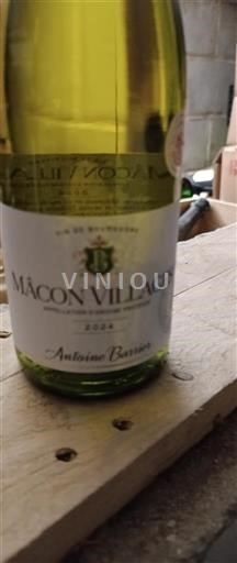 Bourgogne Mâcon og mâcon-landsbyer Antoine Barrier 2024