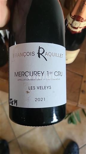 Borgonha Mercurey Premier Cru François Raquillet Les Veleys 2021