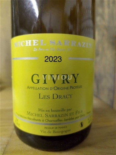 Bourgogne Givry Michel Sarrazin et Fils Les Dracy 2023