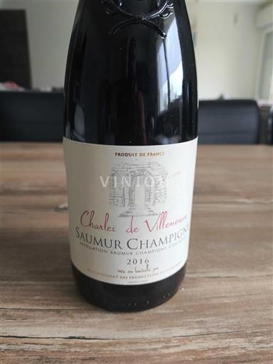 Valle del Loira Saumur-Champigny Charles de Villeneuve 2016