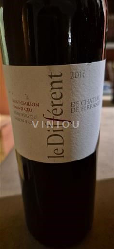 Burdeos Saint-Émilion Grand Cru Château Ferrand le Différent 2016