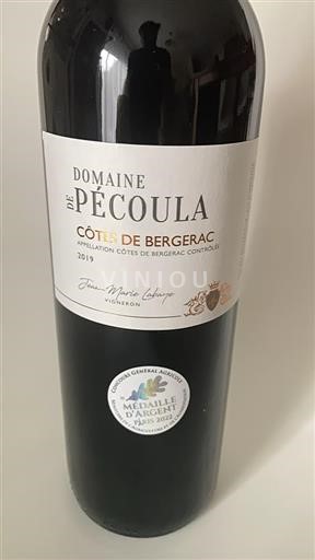 Lounais-Ranska Côtes-de-bergerac Domaine Pécoula 2019