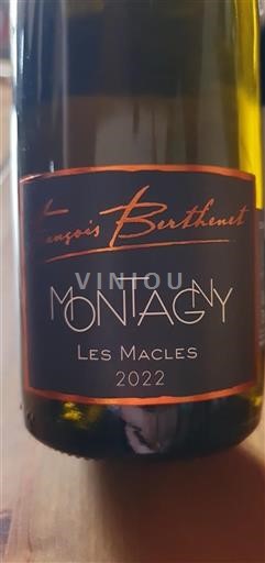 Burgundy Montagny François Berthenet Les Macles 2022