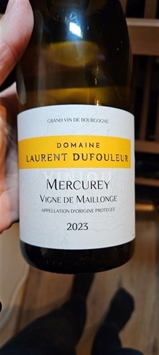 Borgoña Mercurey Grand Cru Laurent dufouleur Vigne de Maillonge 2023