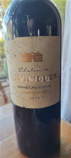 Bordeaux Saint-Émilion Grand Cru Château Le Chatelet 2016