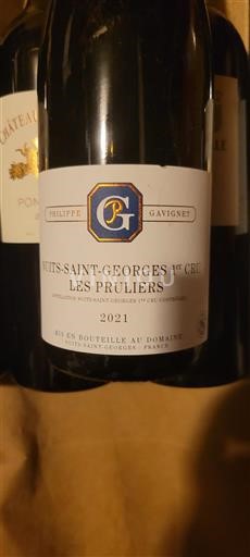 Burgundy Nuits-Saint-Georges Premier Cru Philippe Gavignet Les Pruliers 2021
