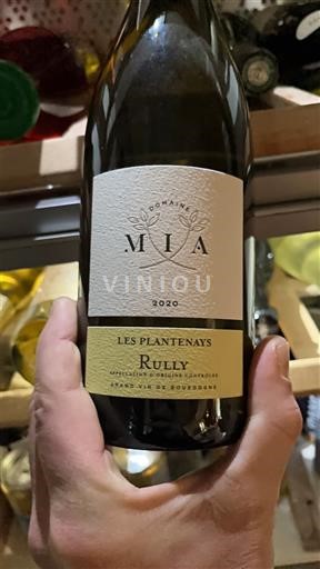 Borgoña Rully AOP / AOC Domaine Mia Les Plantenays 2020