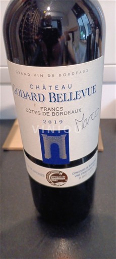 Bordeaux Francs Côtes de Bordeaux Château Godard Bellevue 2019