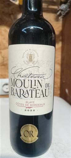 Bordeaux Blaye-côtes-de-bordeaux Château Moulin de Barateau 2022