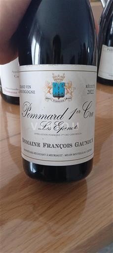 Burgundsko Nespecifikováno Premier Cru Domaine François Gaunoux Les Epenots 2022