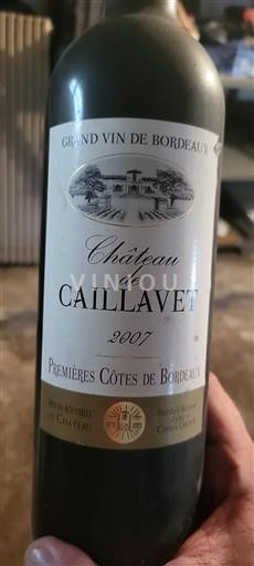 Bordeaux Những sườn đầu tiên của Bordeaux Château Caillavet 2007