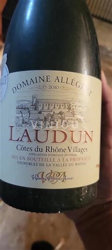 Vallée du Rhône Côtes-du-rhône-villages Domaine Allégret 2010