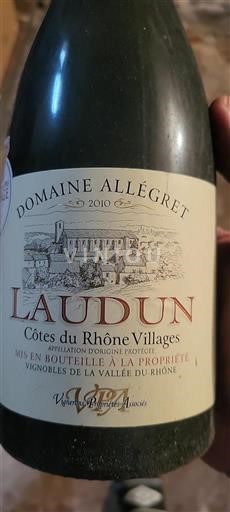 Valle del Ródano No especificado Domaine Allégret Laudun 2010