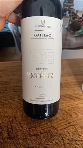 Sudoeste Gaillac Château Les Méritz Prestige 2022
