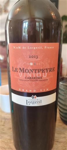 Languedoc Cabardès Comtes de Lorgeril Le Montpeyre 2013