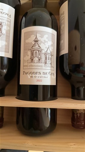 Burdeos Saint-Estèphe Pagodes de Cos 2022