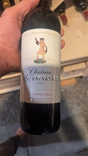 Bordeaux Pauillac Grand Cru Classé Château Armailhac 2008