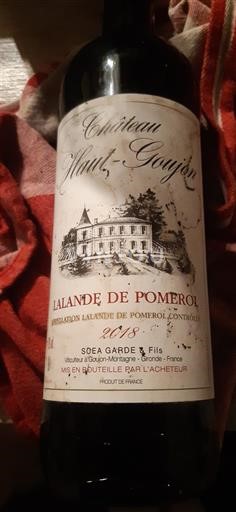 Bordeaux Lalande-de-Pomerol Château Haut-Goujon 2018