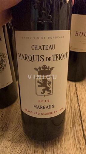 Burdeos Margaux Grand Cru Château Marquis de Terme 2016