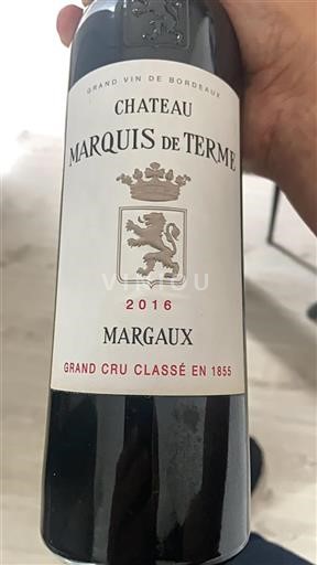 Bordeaux Margaux Grand Cru Château Marquis de Terme 2016