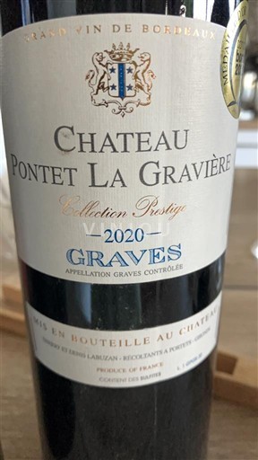 Bordeaux Graves Château Pontet La Gravière Collection Prestige 2020