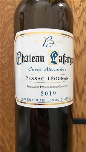 Bordoja Pessac-Léognan Château Lafargue Alexandre 2019