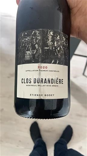 Thung lũng sông Loire Saumur Étienne Bodet Clos Durandière 2020