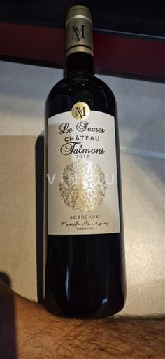 Burdeos Bordeaux Château Talmont Le Secret 2019