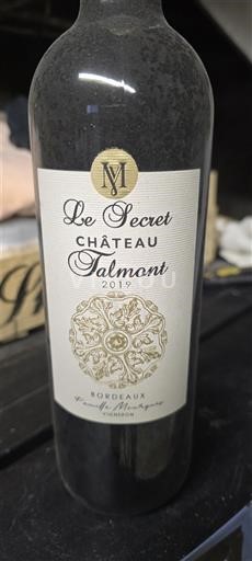 Bordeaux Château Talmont Le Secret 2019