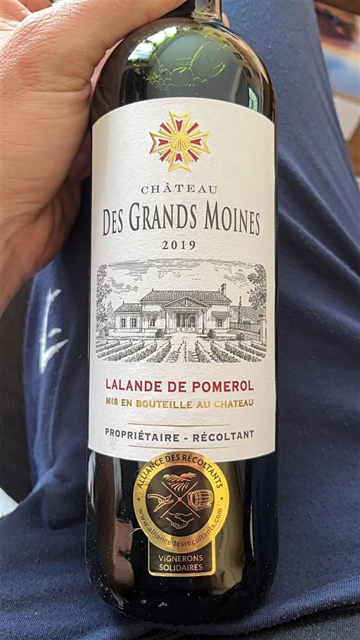 Burdeos Lalande-de-Pomerol Château Des Grands Moines 2019
